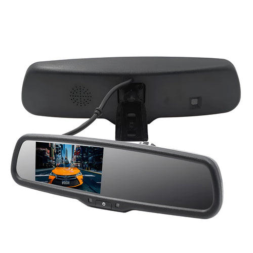 4.3 inch auto dimming rearview mirror monitor with TFT LCD screen and replacement bracket