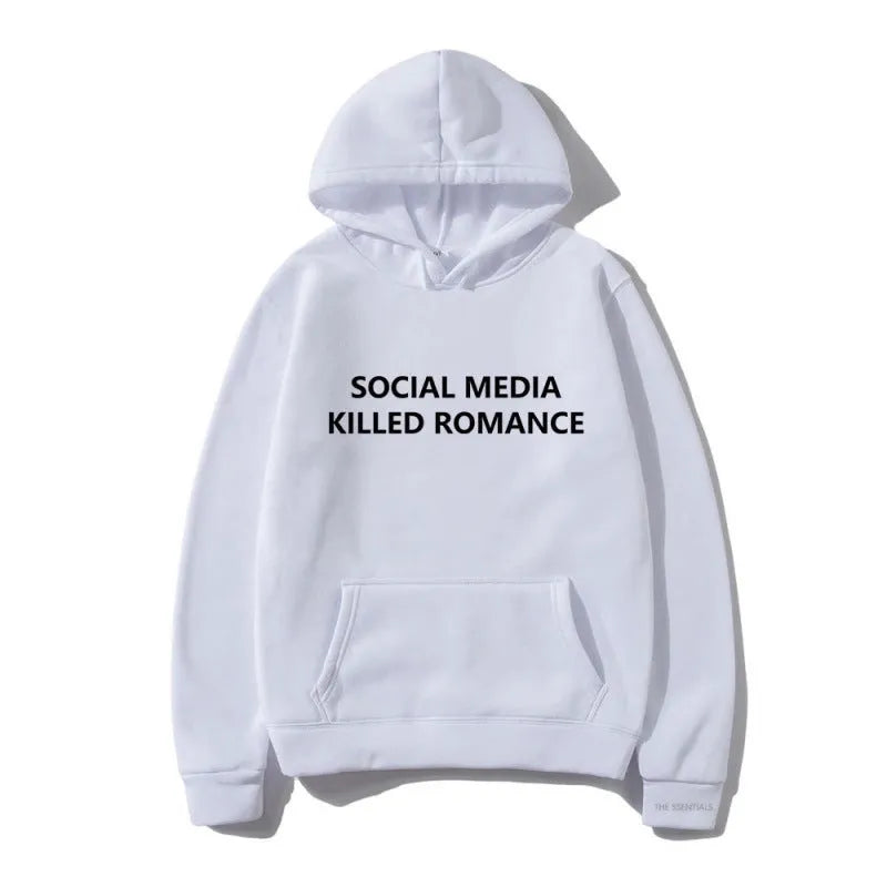 Men's slim fit hoodie with spring letter pattern printing and long sleeves in various colour options