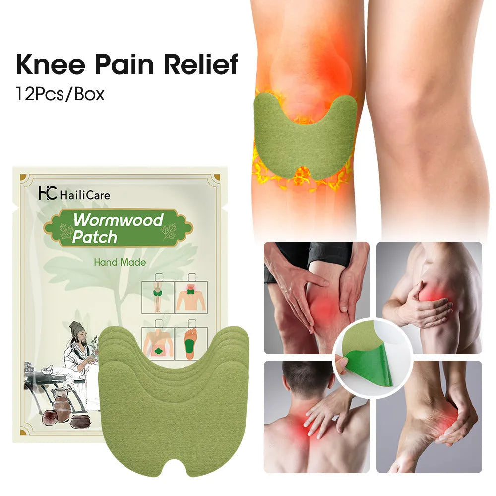 Chinese mugwort herbal patches for knee, back, neck and foot application