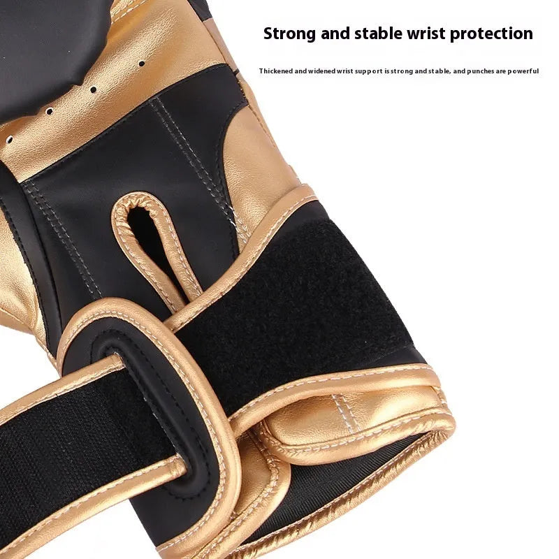 Professional PU leather boxing gloves for Sanda training in various colours and sizes