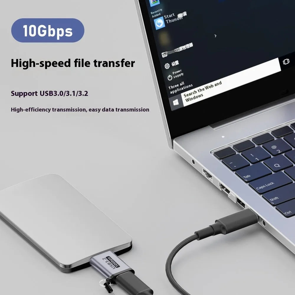 USB Micro B adapter converter showing Type-C and USB to Micro B connection options