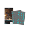 Two luminous glow-in-the-dark temporary tattoo stickers with tattoo paste tube for party body art