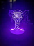 Clear acrylic display stand for a BTS light 101 tower gem collectible model.
