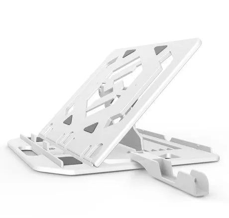 Notebook stand adjustable 7 angles engineering plastic black white 283x278x22mm