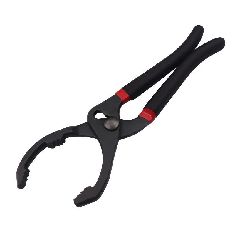 10 inch Y shape oil filter wrench with adjustable 77-150mm opening, high carbon steel and plastic, 321g bagged