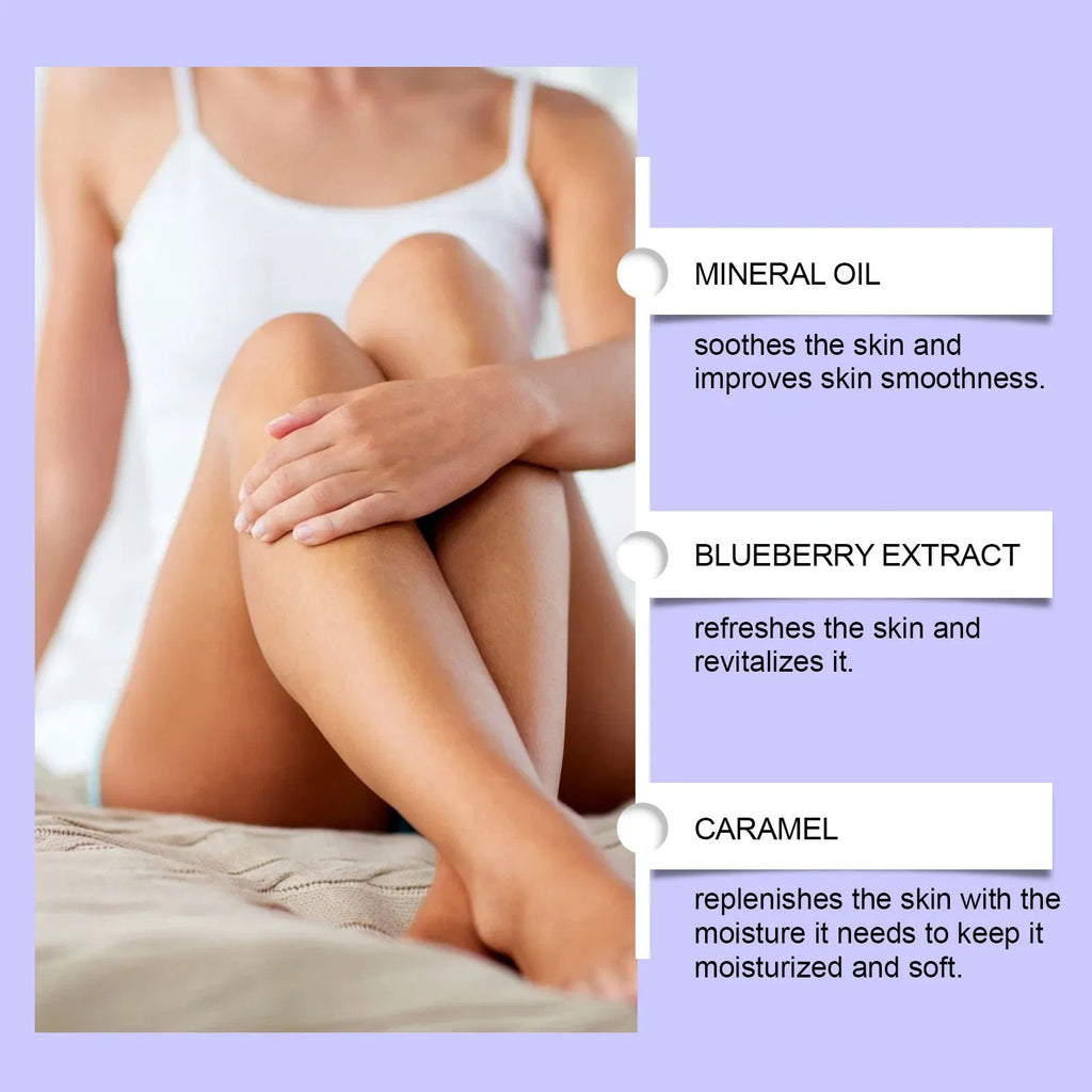 100g blueberry caramel body scrub cream jar with matte cream texture