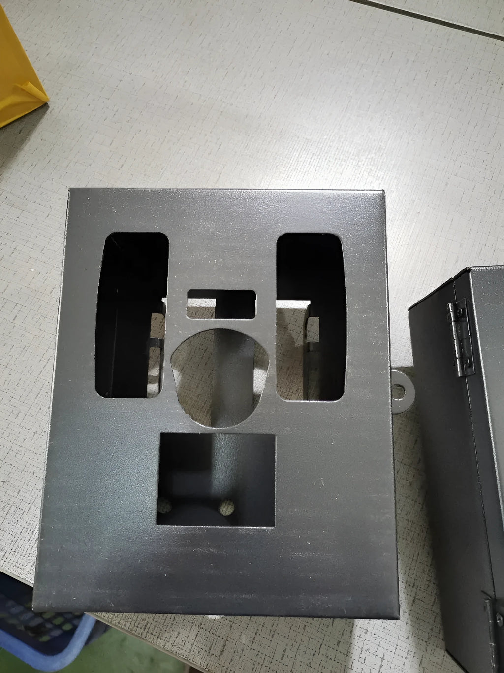 Protective camera box enclosure for BL480 model 4G trail camera used for wildlife monitoring