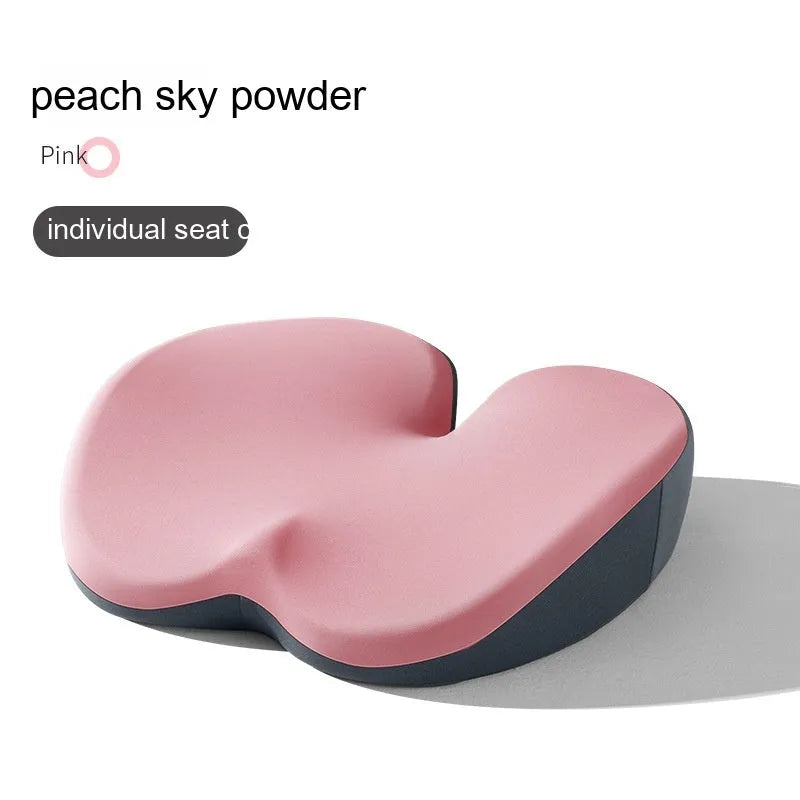 Car seat cushion and separate lumbar support cushion set in a choice of colours