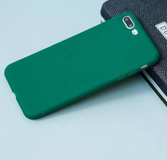 Frosted matte soft shell iPhone case in multiple colours with slim 1.5mm profile