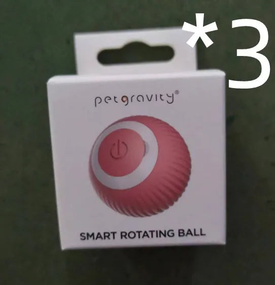 Cat Gravity 43mm intelligent rolling ball toy in plastic with bionic motion and obstacle avoidance