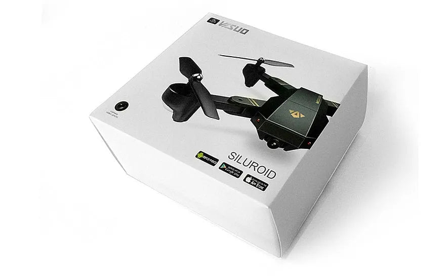 Folding fixed-height aerial drone with 4-channel remote control, 50m range