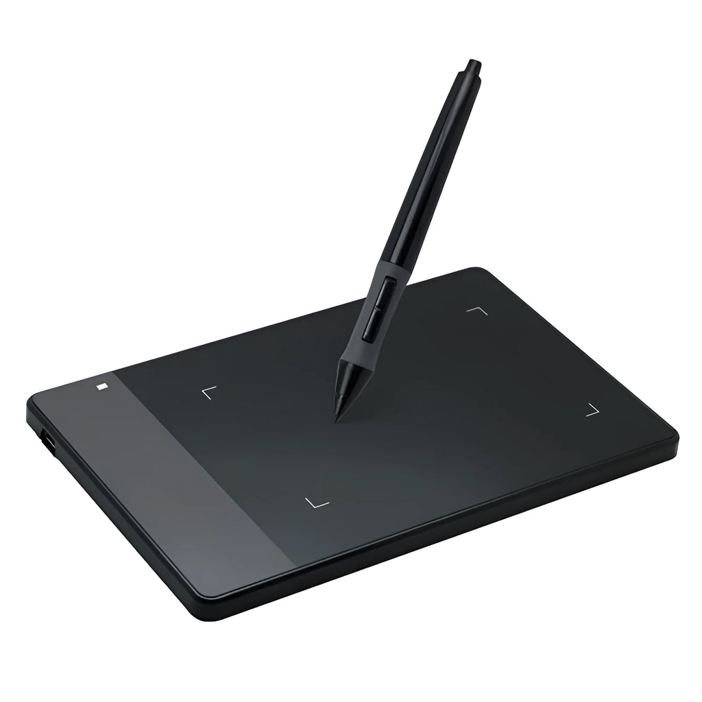 HUION 420 black electronic drawing board with battery-free pen and USB cable