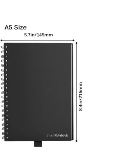 Business Intelligence Notebook with PVC cover, 30 sheets, audio recording and scanning features, A5 B5 sizes