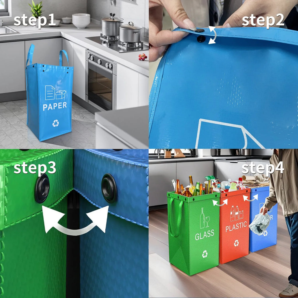 A 40-litre polypropylene rubbish bag dispenser in a choice of colours, dimensions 30cm wide by 50cm high by 30cm deep.
