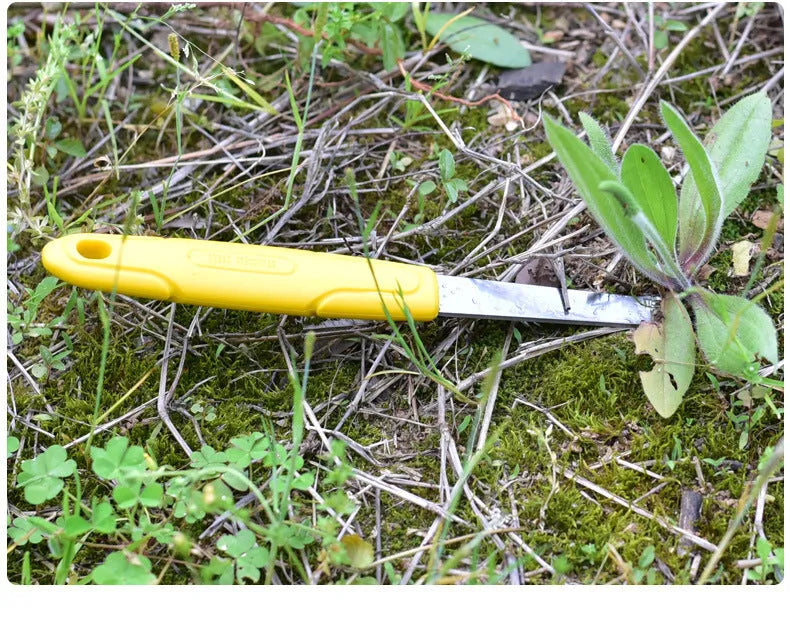 3CR13 stainless steel weeding grass fork with plastic handle, 210mm length