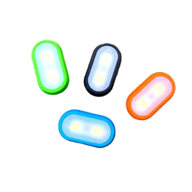 Compact keychain light with 3W LED in black, blue, green, and orange ABS casing
