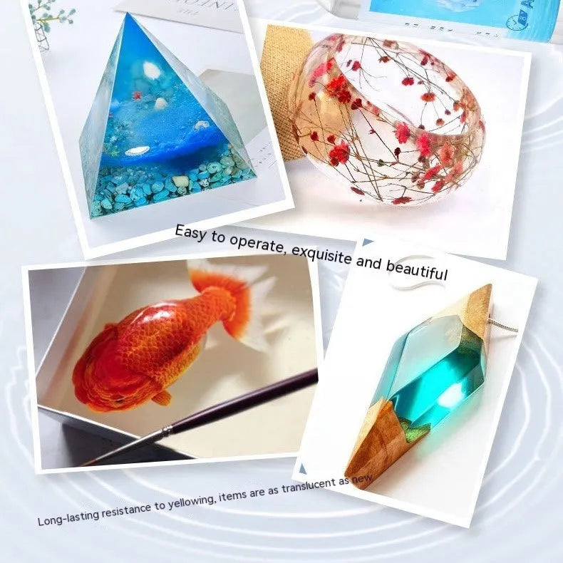 1kg bottle of Epoxy Resin 31 Crystal Glue for DIY crafting projects