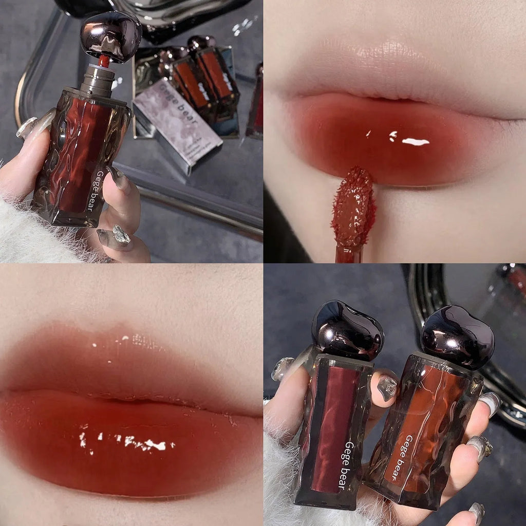Glacier Lava Lip Lacquer mirror lip gloss with water light finish in seven colour options