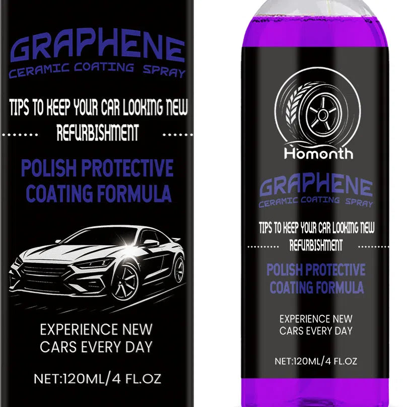 120ml graphene ceramic coating spray bottle with PTFE for car paint protection and detailing