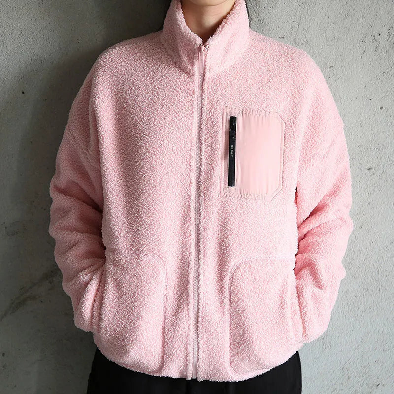 Loose padded cotton coat with velvet lining, available in eight colours and sizes L to 4XL
