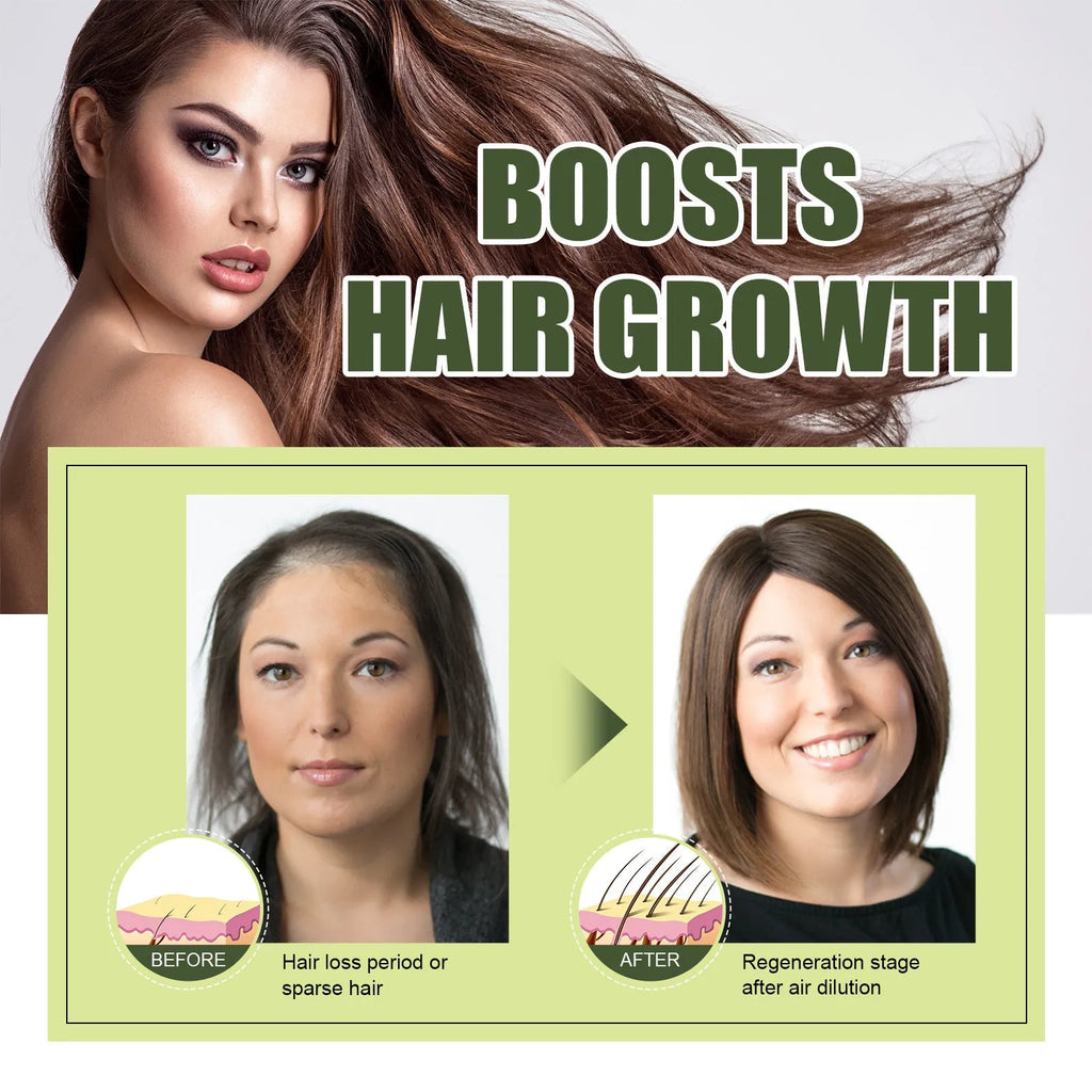60ml bottle of anti-fall hair repair essential oil for dry, dense hair