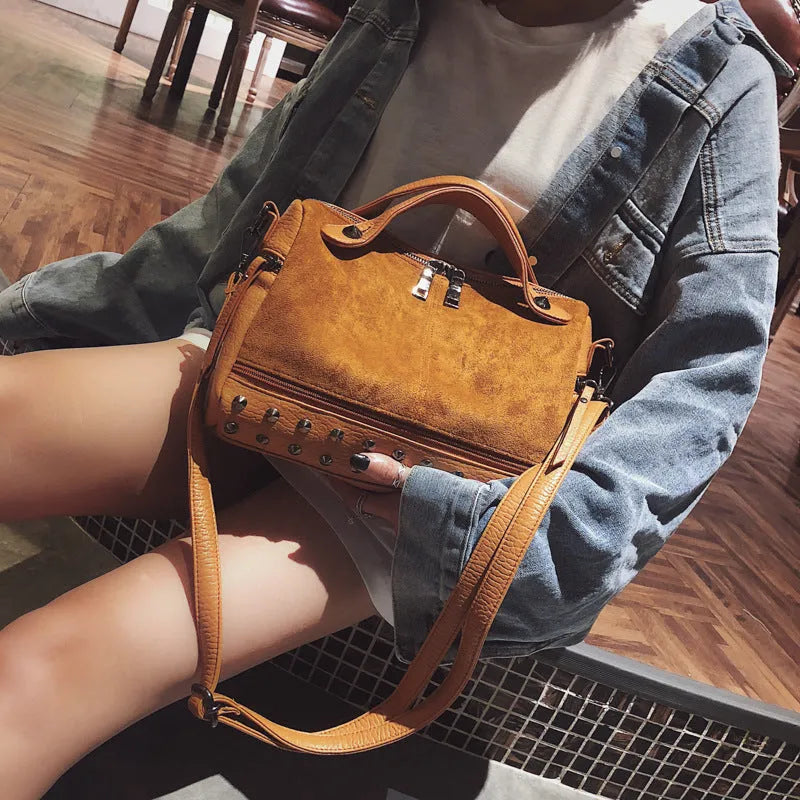 Soft PU leather women's casual tote shoulder bag in black