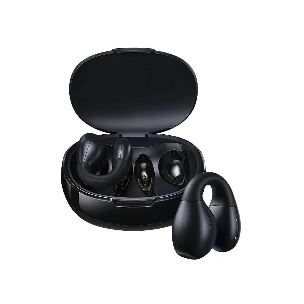 Retro video game Bluetooth headset in black plastic with breathing light, 49.6mm x 23.5mm x 57.6mm