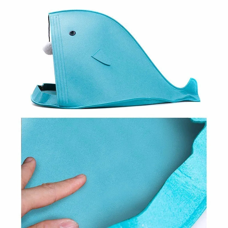 Foldable felt pet nest 40x40x50cm in Blue or Grey, chemical fibre felt, washable and removable