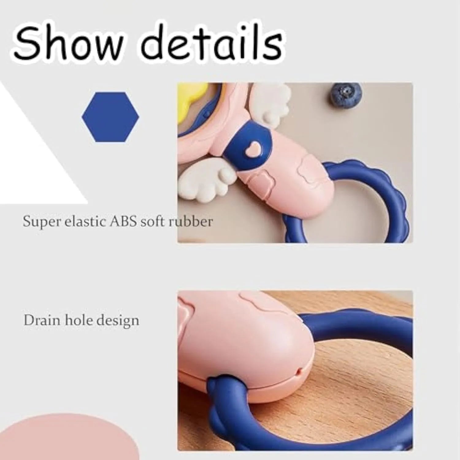 Set of four durable interactive dog toys including chew-resistant squeaky toys and dental cleaning toys for large breed dogs
