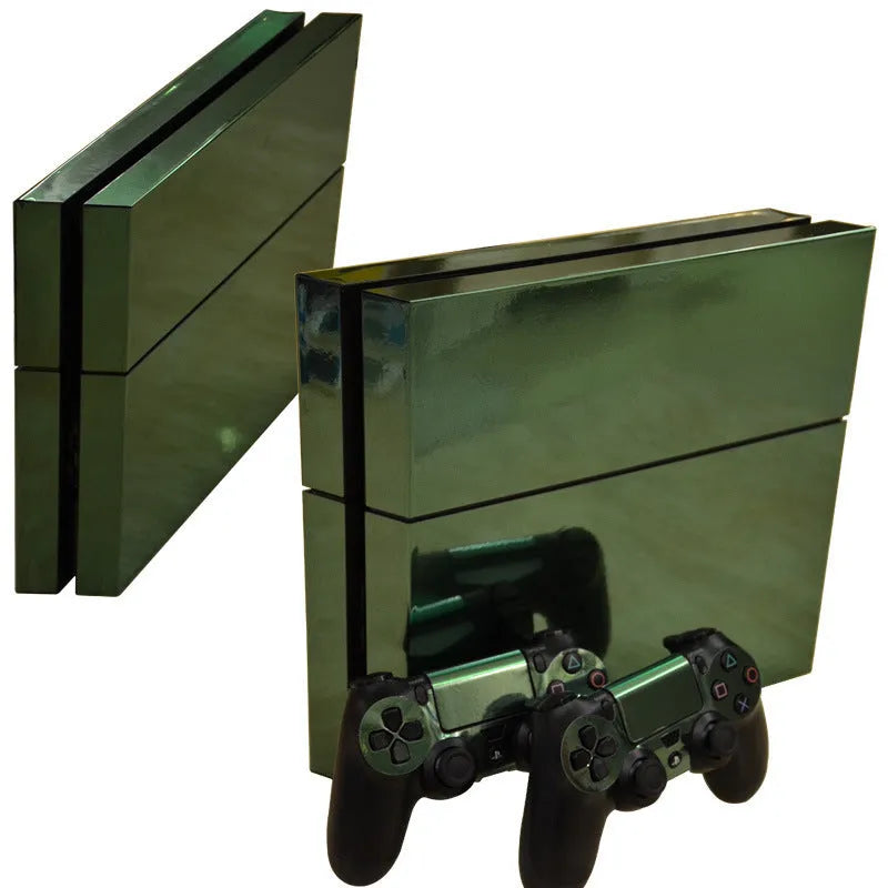 PS4 console protective film with gold plating and matte finish measuring 33x20cm