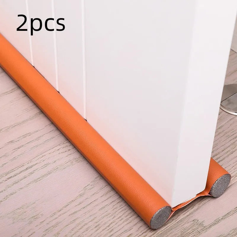Self-adhesive black flexible 96cm door bottom sealing strip for draft and noise blocking