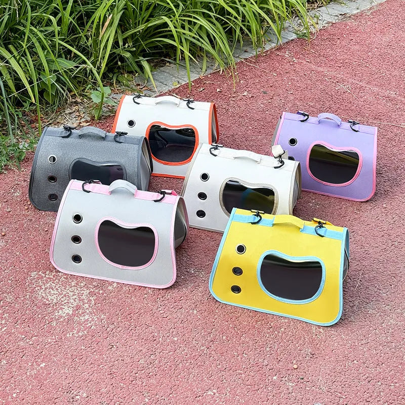 Crossbody pet bag in Oxford cloth with medium capacity for small dog transport