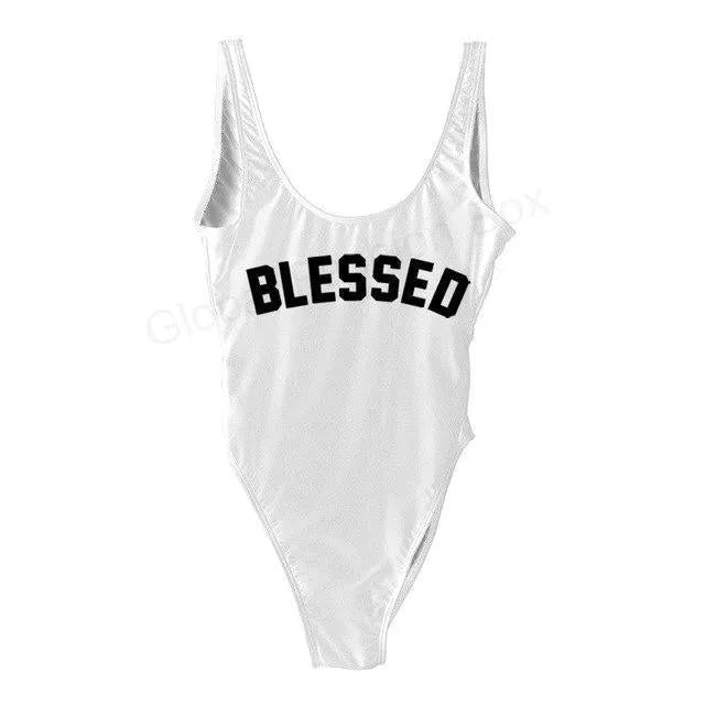 Blessed Swimsuit one-piece polyester nylon women's swimwear in multiple colours with height-based sizing