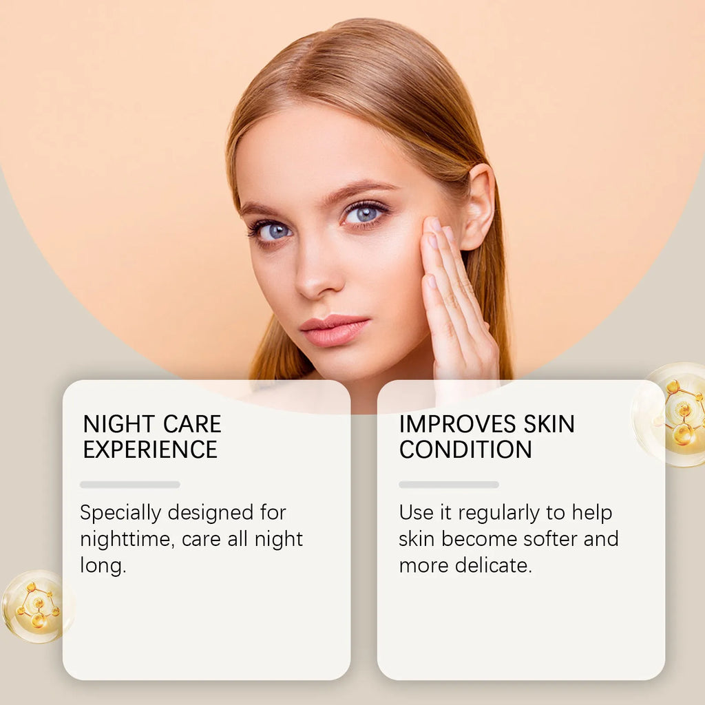Moisturising and skin lightening facial mask measuring 5.1x3.9cm with nourishing formula