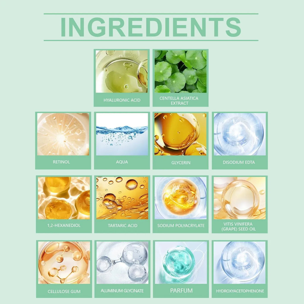 Retinol hydrating facial mask single piece or pack of four.