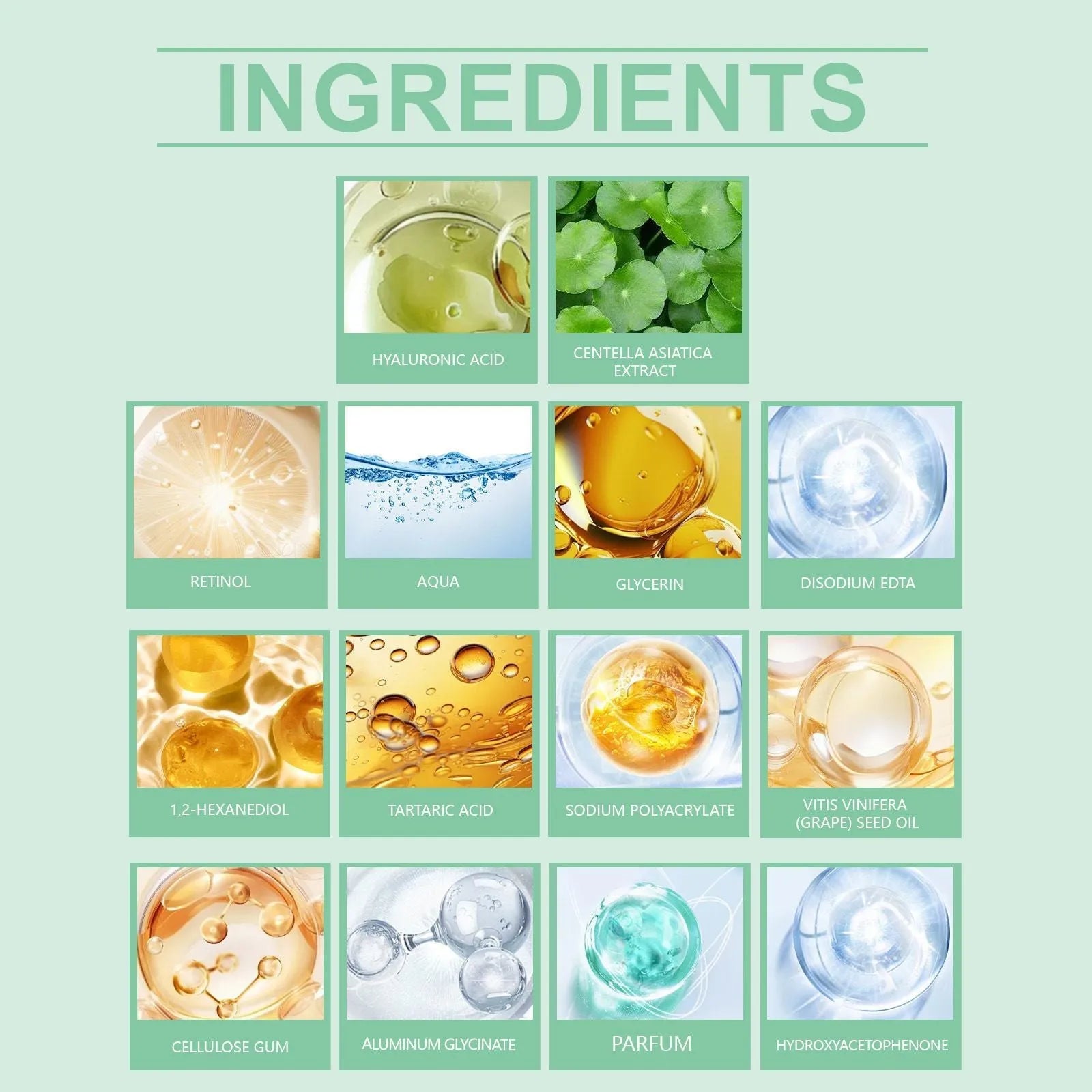 Retinol hydrating facial mask single piece or pack of four.