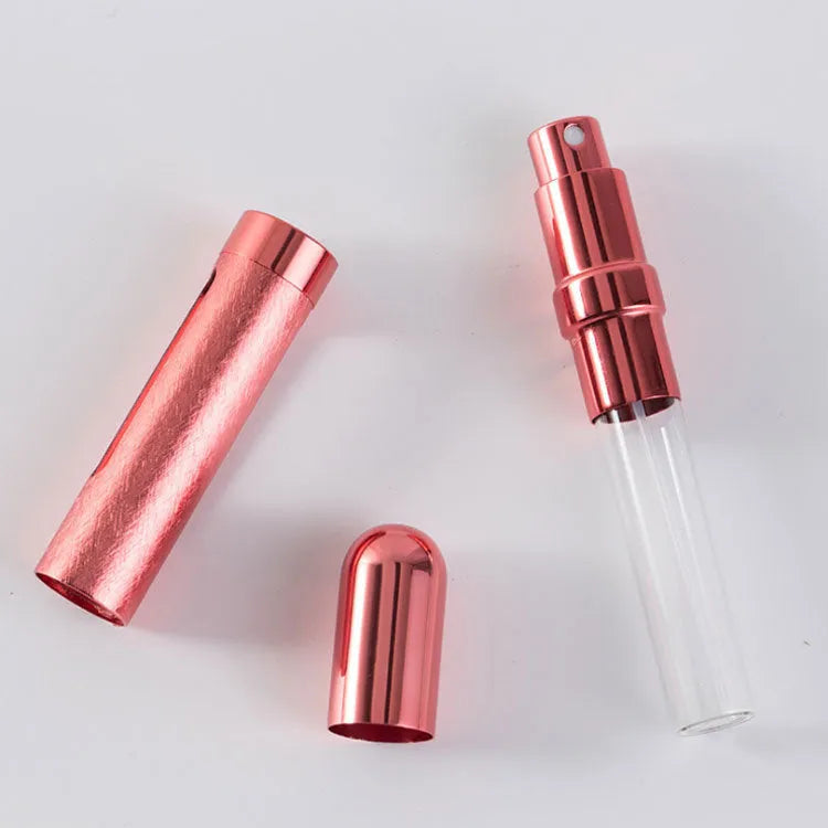 12ml aluminium portable perfume bottle with glass liner in choice of eight colours
