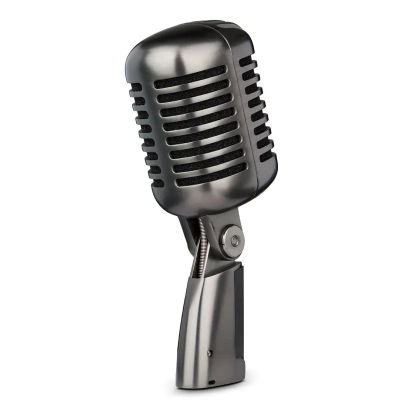 Professional condenser microphone with cardioid pickup pattern and USB cable for recording and live streaming.