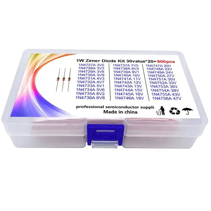 Boxed 1W power rated 50V Zener diode electronic component.