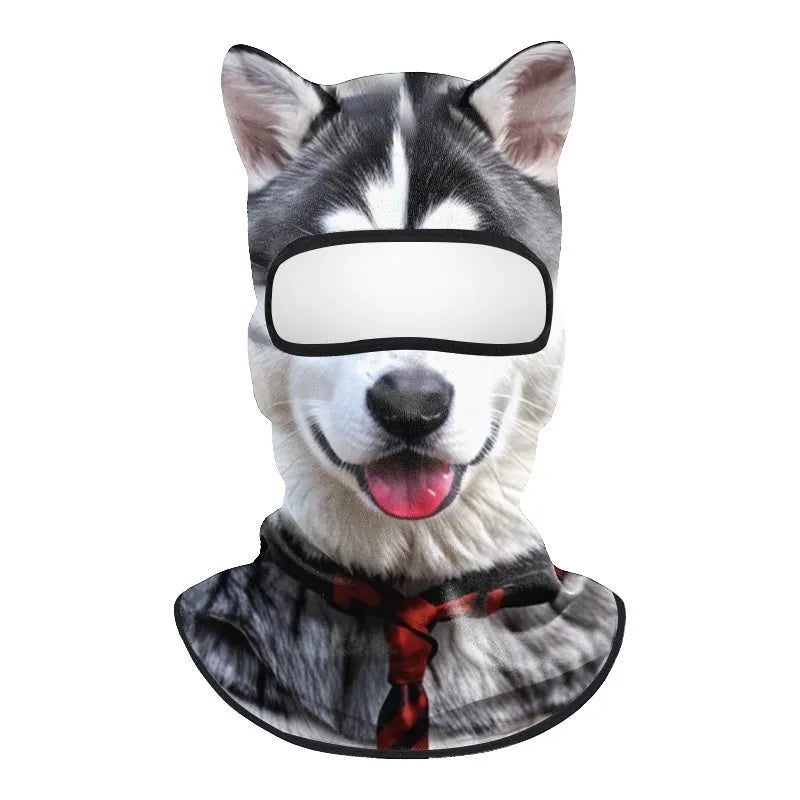 Polyester motorcycle hood head cover for sun and dust protection, available in Ice Silk or Warm style.