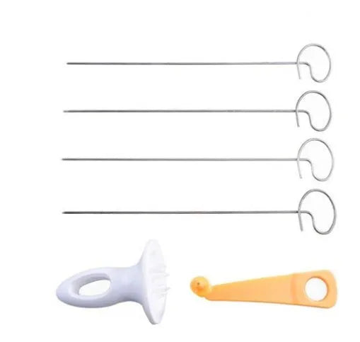 Potato cutter slicer with stainless steel blade and ABS resin handle, 11x4cm, cutting a potato into chips