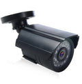 Black AHD HD waterproof security camera with fixed lens for outdoor CCTV monitoring.