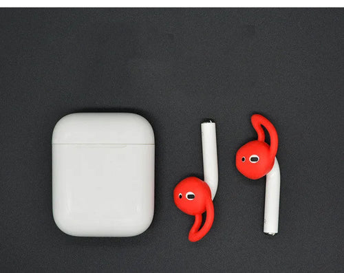 Single silicone ear cap for Apple AirPods in selected colour, showing dimensions and accurate opening.