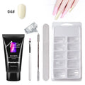Painless extension gel nail art kit with quick model crystal gel in 30ml bottle