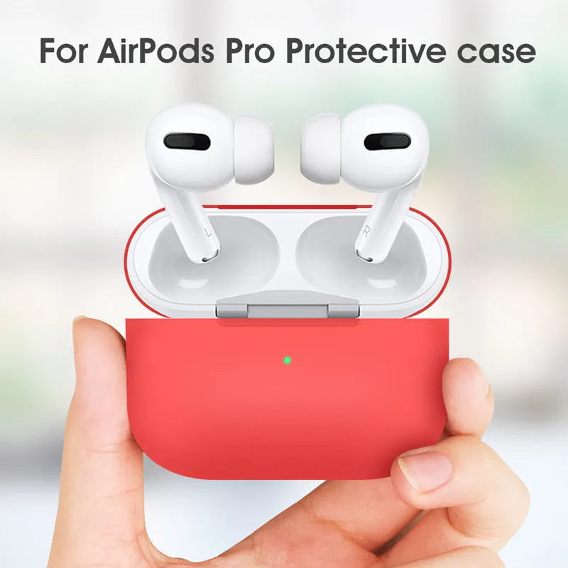 Silicone protective cover for AirPods Pro third-generation wireless headphones in multiple colour options