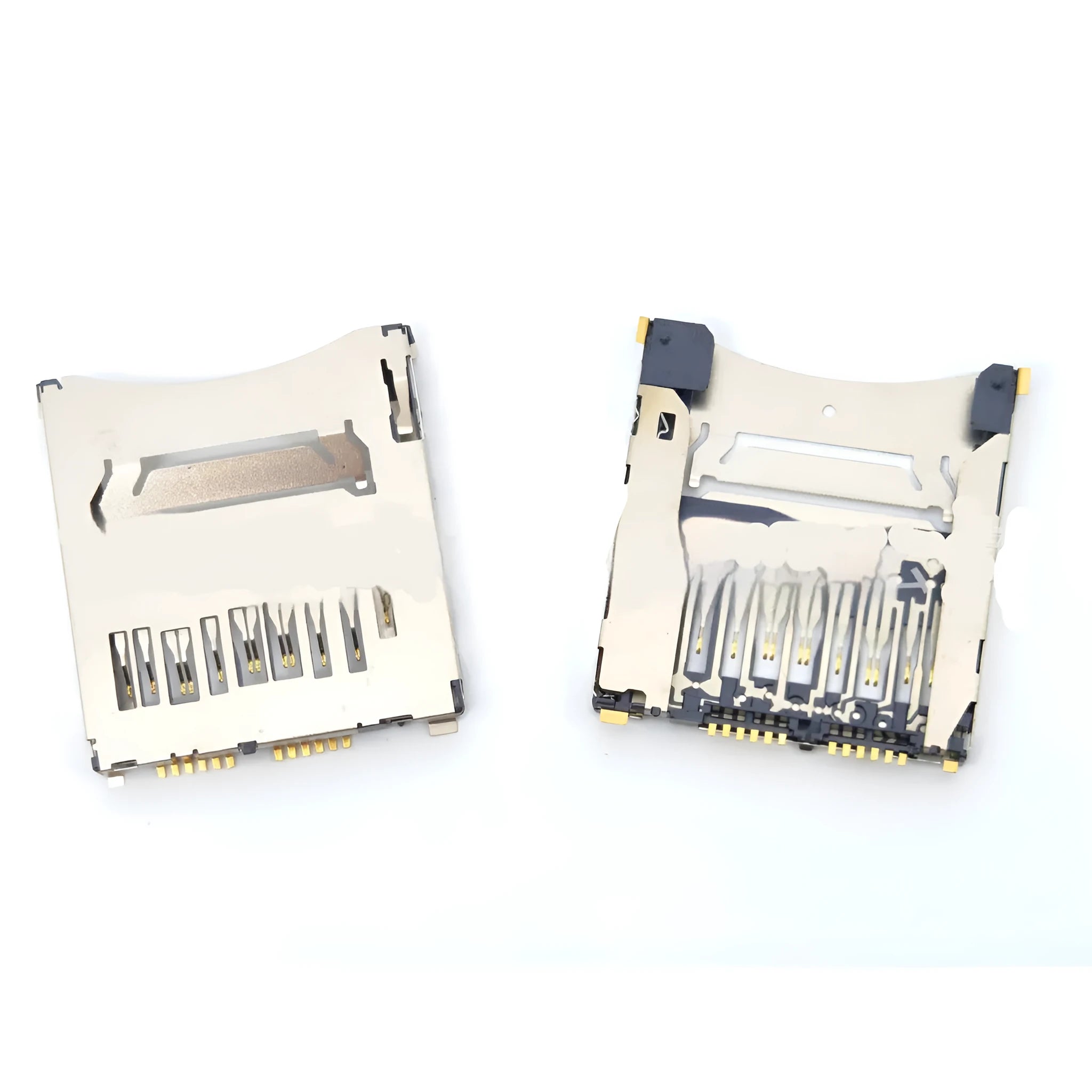 Alloy camera memory card slot accessory showing high foot and low foot mounting profile options