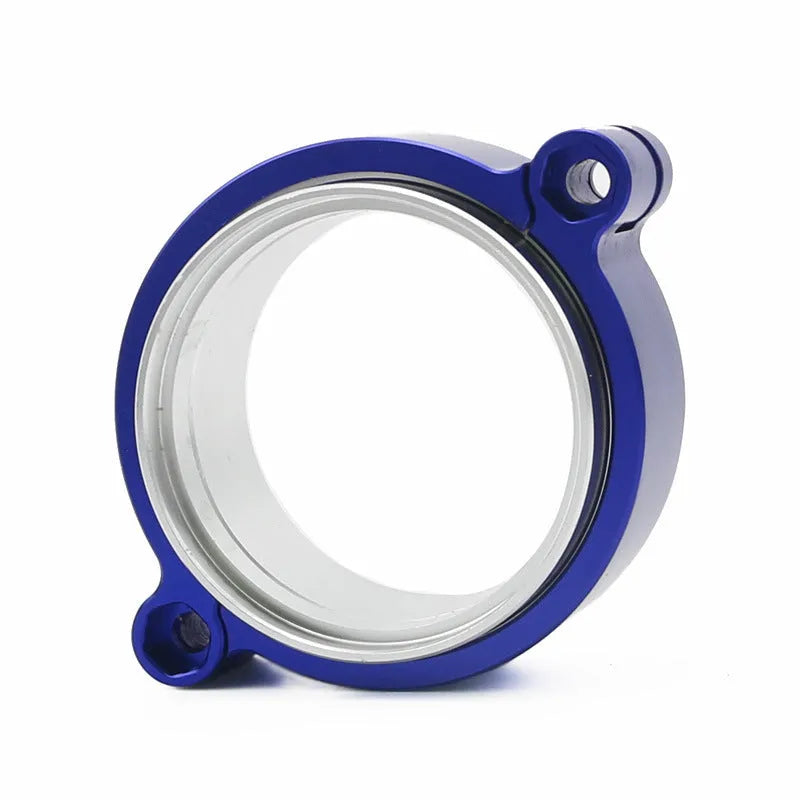 Aluminium fixed movement exhaust clamp in black, for 2.5 inch turbo downspout