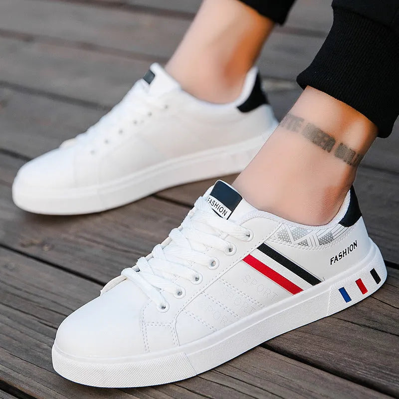 Unisex black, grey and white sports shoes showing size options from 39 to 44.