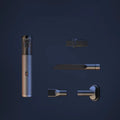Handheld car vacuum cleaner with 7000Pa suction, 2000mAh battery, 100ml dust box, aluminium alloy and PC body