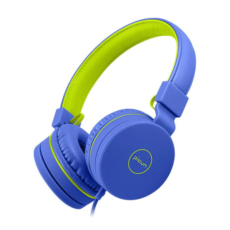 Bengoo C30 over-ear wired headphones with microphone in mint green, showing braided cable and protein ear cushions.